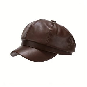 Octagonal Hat for Women, Perfect for Autumn And Winter, Gives a Smaller Face Appearance, Vintage British Style Newsboy Beret
