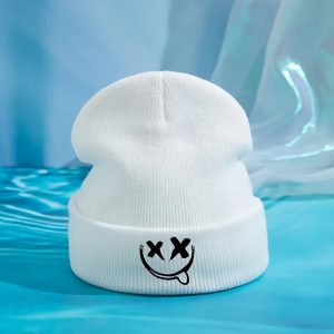 Joyful Beanie, Festive Breathable Knit Hat - Featuring a Joyful Design, Lightweight and Comfortable, the Perfect Gift for Burning for Man, Music Festivals, Carnival Parties, Outdoor Concerts, and Holiday Enthusiasts - Available in Multiple Colors
