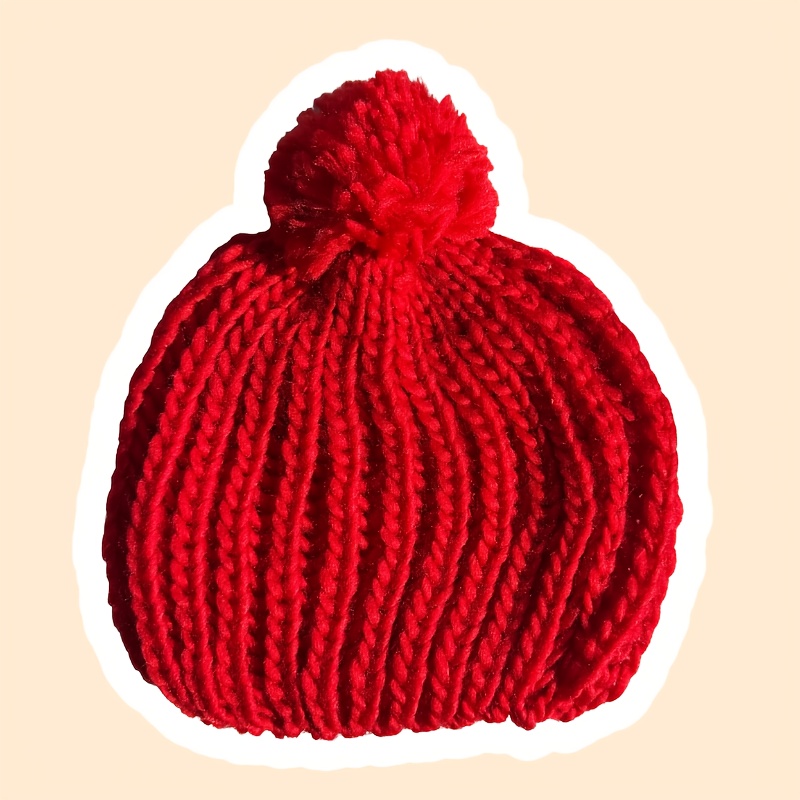 A Women's Autumnu002Fwinter Hat, a Soft and Comfortable Hat, a Winter Ear-protection Single-ball Hat. A Gift for Mother's Day, Valentine's Day, and Christmas - Image 7
