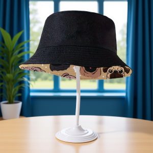 1pc Full Printed Double-Sided Fisherman Hat, Universal Fisherman Hat with Dog Head, Bone, Star Patterns, Fashionable Summer Men And Women, Perfect Choice for Beach And Outdoor Adventure, Random Line Matching for Travel Hat