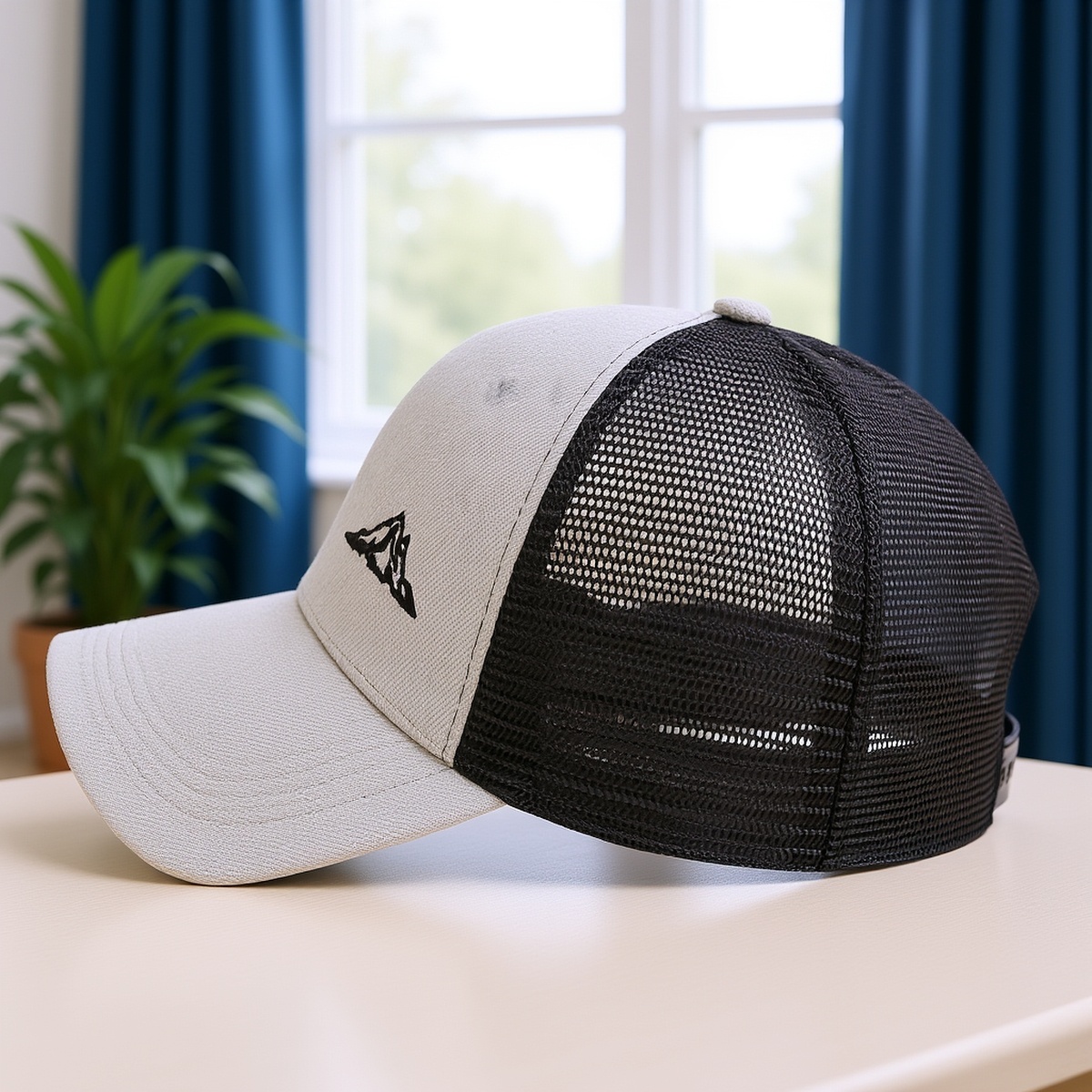 Men’S Mountain Embroidery Baseball Cap Outdoor Sports Net Cap Adjustable Sun Hat Casual Hat Suitable for Spring Autumn Travel Beach Party