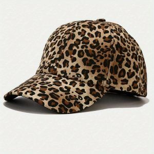 2025 New Fashion Streetwear Leopard Printing Baseball Cap Women Casual Party Headwear Outdoor Sun Hat