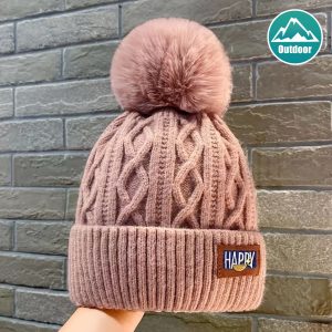 Women'S Autumn Winter Warm Ear-Covering Hat, Outdoor Cycling Thick Fashion Cold-Proof Hat Hiking Riding Winter Hat